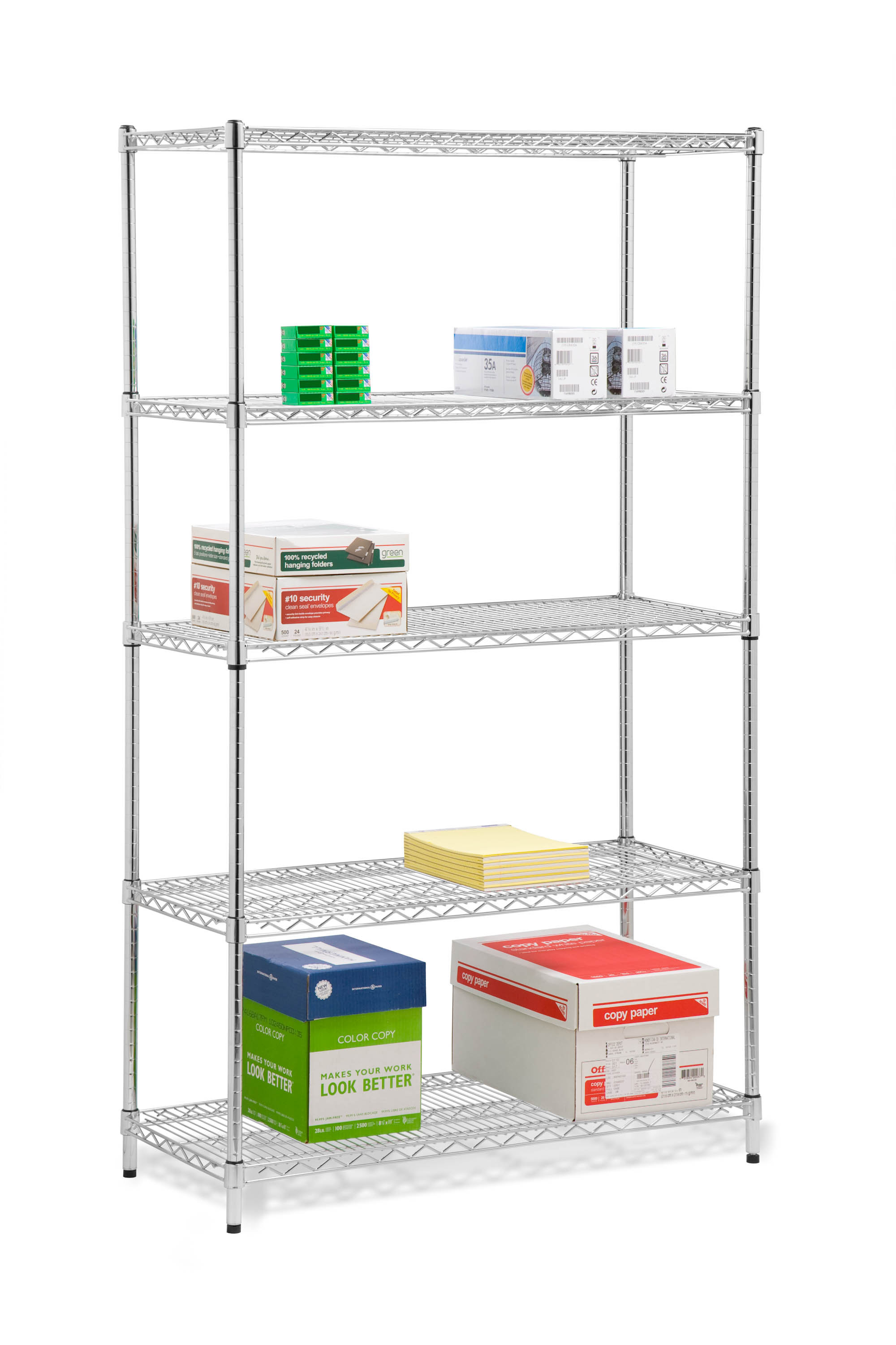 Honey Can Do 5Tier Steel HeightAdjustable Shelving Unit (42" W X 72